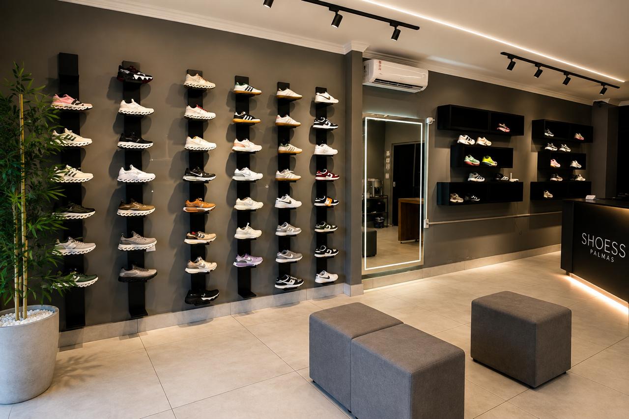 Interior da loja Shoess Palmas em Palmas – TO